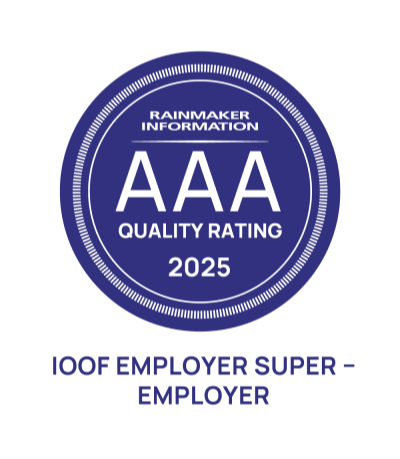 Rainmaker AAA Quality Rating 2025 award for IOOF Employer Super - Employer